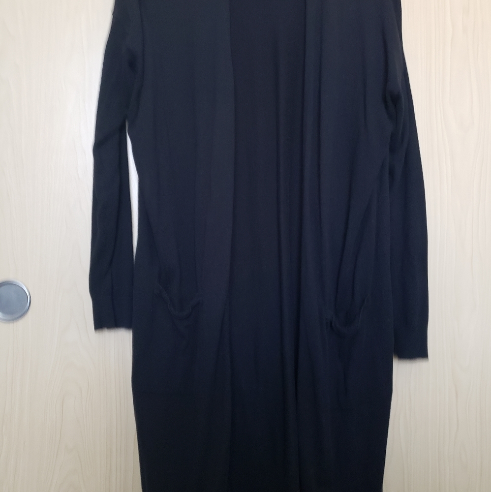 Old navy long black cardigan